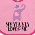 thumbnail image 4 of Inktastic My Yia Yia Loves Me Grandchild Boys or Girls Baby Bib, 4 of 4