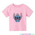 thumbnail image 3 of Ropa de moda para niños, camisetas de verano con puntadas bonitas, camisetas de dibujos animados para bebés, camisetas casuales de manga corta para niñas pequeñas, 3 of 4