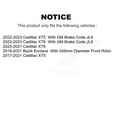 thumbnail image 2 of CMX Front Disc Brake Rotors Pair for Car Cadillac XT5 Buick Enclave XT6 K8-100564, 2 of 8