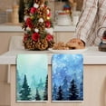 thumbnail image 5 of 2PCS Winter Wonderland Snowflake kitchen Towels Dish Towels Dishcloth, Blue Winter Christmas Holiday Decor for Kitchen Bathroom Home, 16 x 24 Farmhouse Decoration Hand Towels, 5 of 7