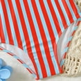 thumbnail image 6 of Byoo Toddler Girl One Piece Swimsuit Retro Vertical Striped Graphic Sleeveless Pool Vacation Soft Bathing Suit, 6 of 8