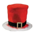 thumbnail image 2 of Gorro navideño, gorro de Papá Noel para obsequios de fiesta, accesorios de disfraces, discoteca Con pelusa blanca, 2 of 8