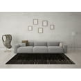 thumbnail image 3 of Ahgly Company Indoor Rectangle Abstract Brown Modern Area Rugs, 2' x 4', 3 of 4