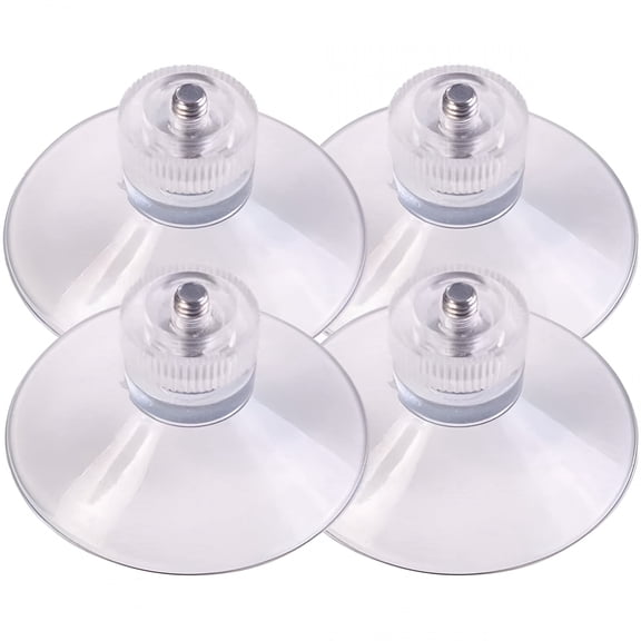 LAMIRO High-Strength Suction Cup For Smooth Surface,Extra Strong Adhesive Clear PVC Glass Suction Pads,Rust Free Waterproof Suction Holder For Bathroom Window Car Shade (Pack Of 6)
