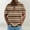 Brown, variant on GSPCLAM Mens Pinstripe Polo Shirts Extended Sizes Vintage Stripe Tops Half Button Hawaiian Tees for Poolside