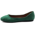 thumbnail image 2 of Ollio Women's Shoes Ballet Light Faux Suede Low Heels Flats ZM1014, 2 of 6