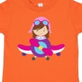thumbnail image 4 of Inktastic Pilot Girl, Airplane, Plane, Flying, Brown Hair Girls Toddler T-Shirt, 4 of 5