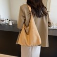 thumbnail image 4 of Baright Women Suede Shoulder Bag Large Capacity Bucket Bag Trendy Retro Handbag with Pocket for Work Travel Shopping, 4 of 9