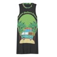 thumbnail image 3 of Funny Camping Spring Summer Dresses for Women Fashion T-shirt Dress Casual Sleeveless Loose Sundress with Pockets, 3 of 5