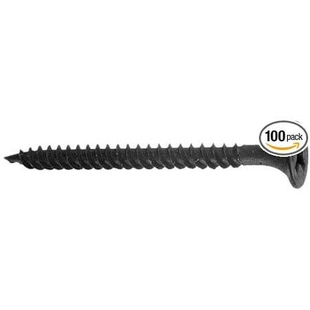 

DWSBX61 Drywall Screw Bugle Head Phillips No.6 by 1-Inch Length Black Oxide 100-Pack