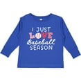 thumbnail image 3 of Inktastic I Just Love Baseball Season Boys or Girls Long Sleeve Toddler T-Shirt, 3 of 5