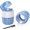 Blue, variant on DEPAD 3-in-1 Pill Crusher and Pill Cutter, Pills Crusher Fine Powder with Stainless Steel Grinding Head, Pil Grinder with Storage for Tablets, Cutter Splitter for Small and Tiny Pills