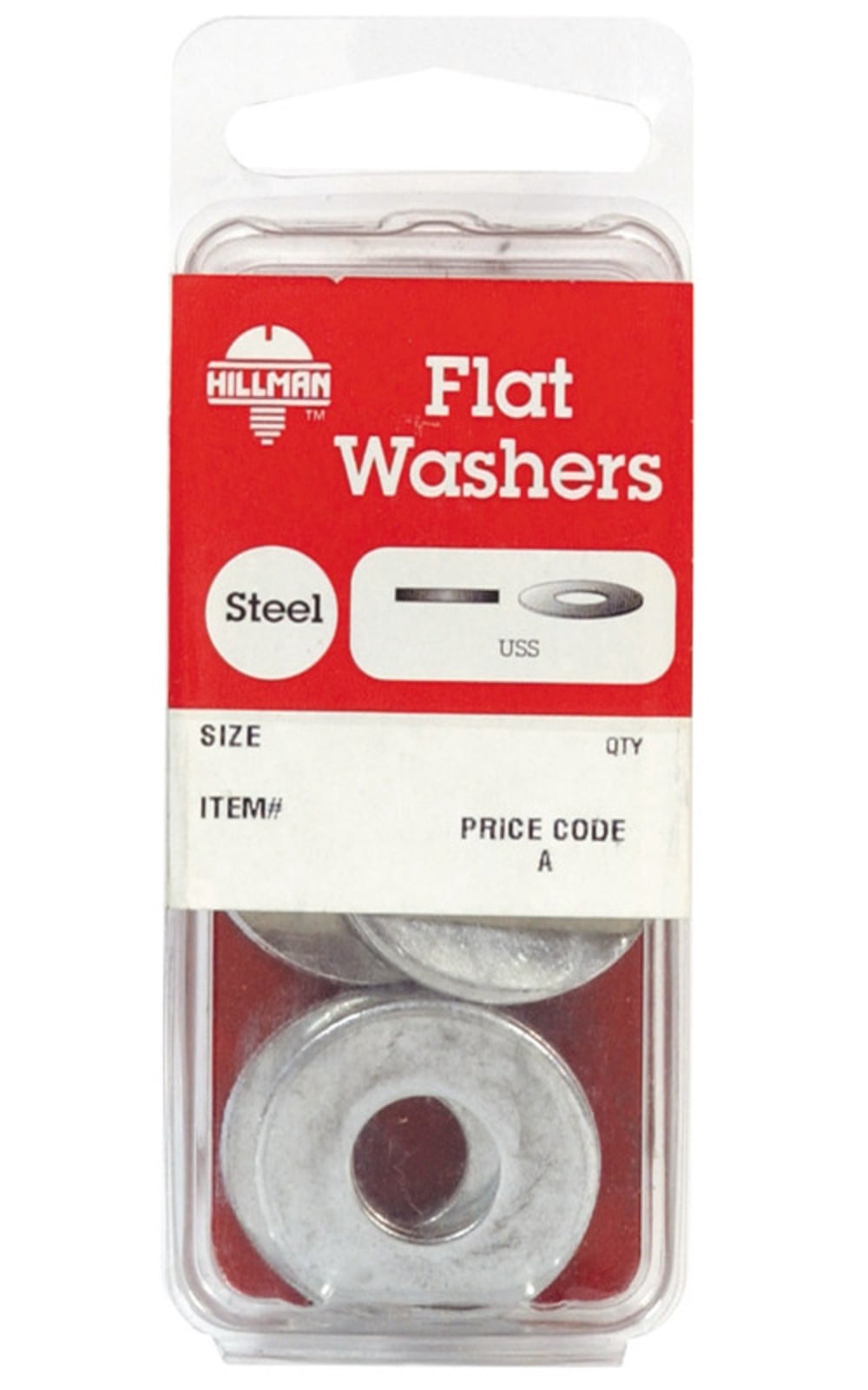 Hillman 1/4 In. Steel Zinc Plated Flat USS Washer (20-Count) 6423