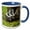 Blue/White, variant on 3drose, Usa, Minnesota. Two Striped Skunk Kits, 11oz Mug