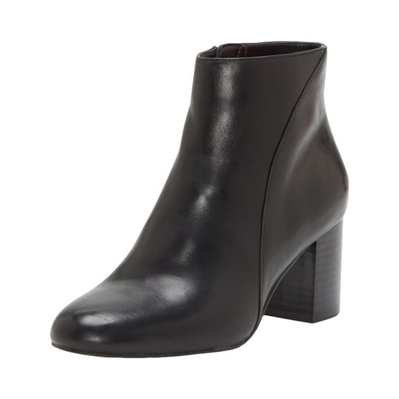 INC Womens Floriann Leather Block Heel Booties
