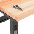 thumbnail image 3 of Adjustable Height Workbench C-Channel Leg, 72"W x 36"D, 1-3/4" Maple Top Square Edge, Black, 3 of 6