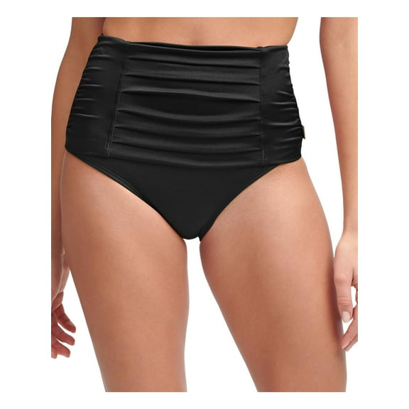 Calvin Klein Womens Solid High-Waist Swim Bottom Separates