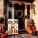 thumbnail image 2 of Halloween Garden Flag Yard Flag Cat Garden Flag Welcome Pumpkin Garden Flag Seasonal Custom Personalized Funny Garden Flag Double Sided Porch Patio Fa, 2 of 3