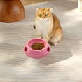 thumbnail image 4 of Anti-Slip Pet Food Bowl Non-Tip Design for Cats and Dogs, Spill-Proof Plastic Feeding Dish with Stable Base for Mess-Free Meals and Water FAJHHA | Pink, 4 of 8