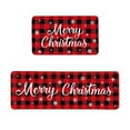 thumbnail image 2 of Christmas Holiday Savings 2024! QTOCIO Christmas Decorations, 2 Pcs Christmas Kitchen Rugs And Mats For Floor Non-Slip Backing Mat Merry Christmas Kitchen Decor Kitchen Rug Sets Xmas Decor, 2 of 5