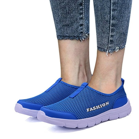 

Tengma Men s Couple Shoes Fashion Mesh Breathable Lightweight Running Sneakers Blue 41