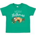 thumbnail image 3 of Inktastic Merry Slothmas Cute Christmas Sloth in Hat with Lights Boys or Girls Baby T-Shirt, 3 of 5