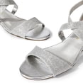 thumbnail image 4 of Sandalia DREAM PAIRS Jones Plata Cuña Baja Tacón 5 cm, 4 of 8
