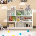 thumbnail image 2 of Costway 3-tier Open Bookcase 8-Cube Floor Standing Storage Shelves Display Cabinet White, 2 of 10
