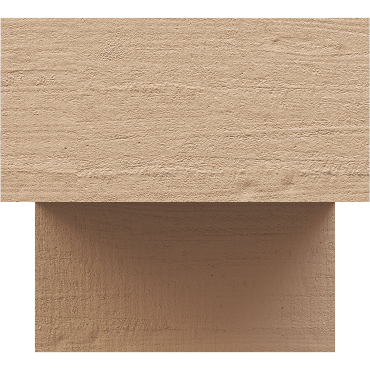 7"W x 7"D x 7"H Wide Chapel Hill Rough Cedar Woodgrain TimberThane Corbel, Primed Tan