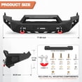 thumbnail image 3 of POFENZE Front Bumper for Dodge Ram 1500 2009-2012, 3 of 7