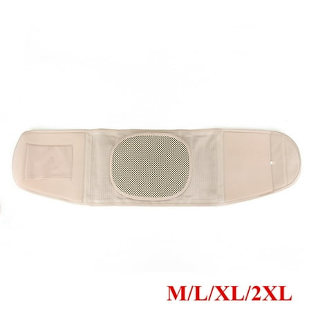 Lumbar Sacral Support Pillow - Elastic Lumbar Sacral Back Support Brace for Lower Back Pain with Rigid Steel Stays, Adjustable Lumbar Back Brace