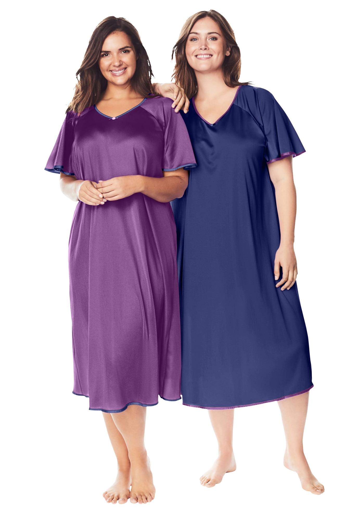 walmart nightgowns plus size
