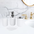 thumbnail image 2 of 4pcs ABS Bathroom Accessories Set Bath Necessities brush Cup White, 2 of 7