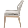 thumbnail image 4 of Dining Chair with Woven Rope Back, Set of 2,Brown and Gray- Saltoro Sherpi, 4 of 6