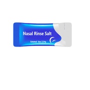 Salt Saline Packets Sinus Nasal Rinse for Neti Pot, Nasal Wash Irrigation System Nose Cleaner Saline 60PCS Individually Wrapped Refill Pakckets