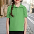 thumbnail image 2 of Coerni Polo Shirts for Boys Short Sleeve Solid 𝗦tretch Youth School Uniform Golf Polo Sports Athletic Casual Tops, 2 of 9