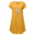 thumbnail image 4 of Sexy Vestidos Cortos de Verano para las Mujeres 2025 Moda Suelta de Ocio Vestido de Manga Corta con Cuello en V, Vestido Casual de Rodilla, 4 of 8