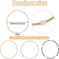 thumbnail image 3 of EIGTHTAIL 48 Loops 4 Colors Spring Jewelry Wire 2-1/4 inch Stackable Guitar String Bracelets Steel Memory Wire for Summer Jewelry Supplies Art Creation DIY Crafts Black Platinum Silver Go, 3 of 9