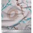 thumbnail image 1 of Soimoi Gray Cotton Duck Fabric Nest,Egg & Floral Print Sewing Fabric BTY 56 Inch Wide, 1 of 1