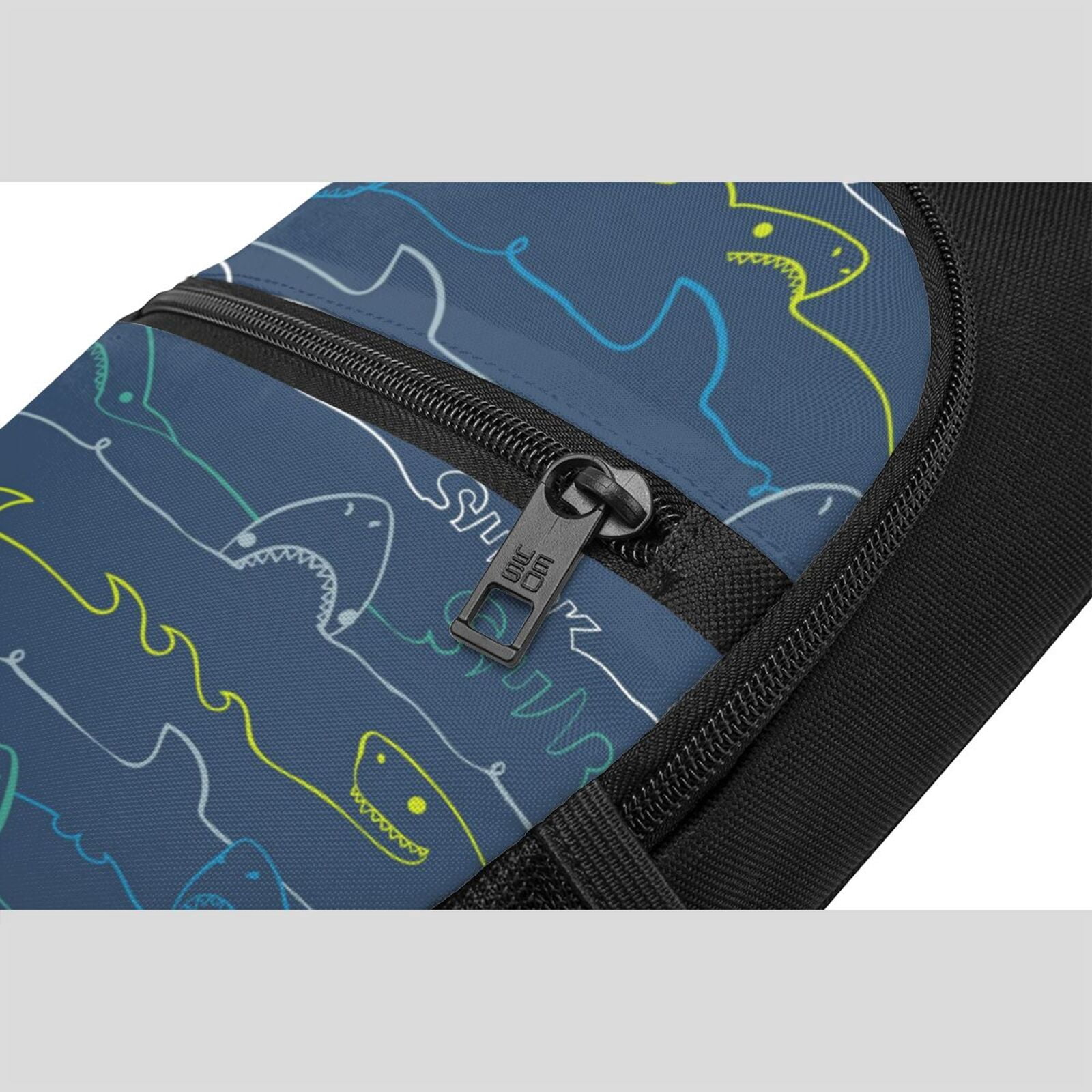 Xecao's Shark Print Sling Bag: A Versatile Chest, Shoulder, and Crossbody Backpack for Casual Days Out, Perfect for Both Men and Women