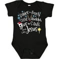 thumbnail image 3 of Inktastic Dance Like Frosty, Shine Like Rudolph, Give Like Santa Boys or Girls Baby Bodysuit, 3 of 5