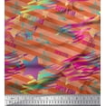 thumbnail image 1 of Soimoi Cotton Poplin Fabric Star & Diagonal Stripe Print Fabric by the Yard 56 Inch Wide, 1 of 3
