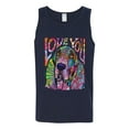 thumbnail image 3 of Colorful Beagle | Dogs Love You | Dean Russo Art Animal Lover Mens Tank Top, Navy, X-Large, 3 of 6