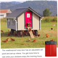 thumbnail image 2 of ROJA Puerta automática para gallinero, sensor de luz, puerta plástica liviana para gallinero, puerta para mascotas, roja esquí esquí Gafas de esquí, 2 of 5