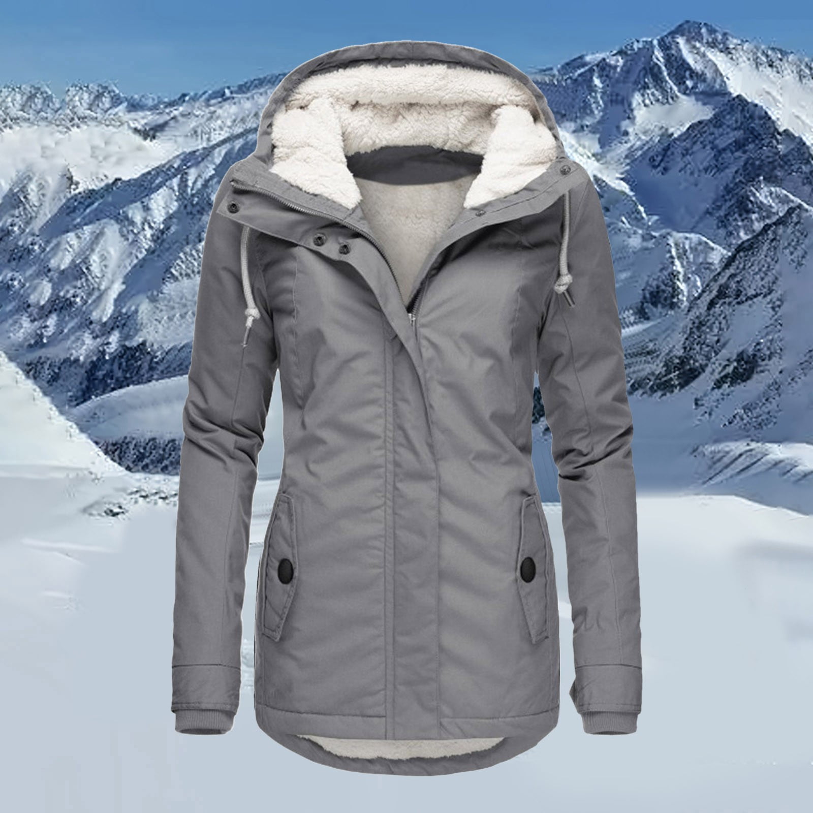 Cold Weather Ladies Insulated Winter Coats Insulated Jackets