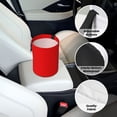 thumbnail image 6 of Round Car Trash Can 7×5.9in Waterproof, Durable, Not Easy To Fade, Easy To Install And Disassemble To Prevent Interior Pollution Red, 6 of 7