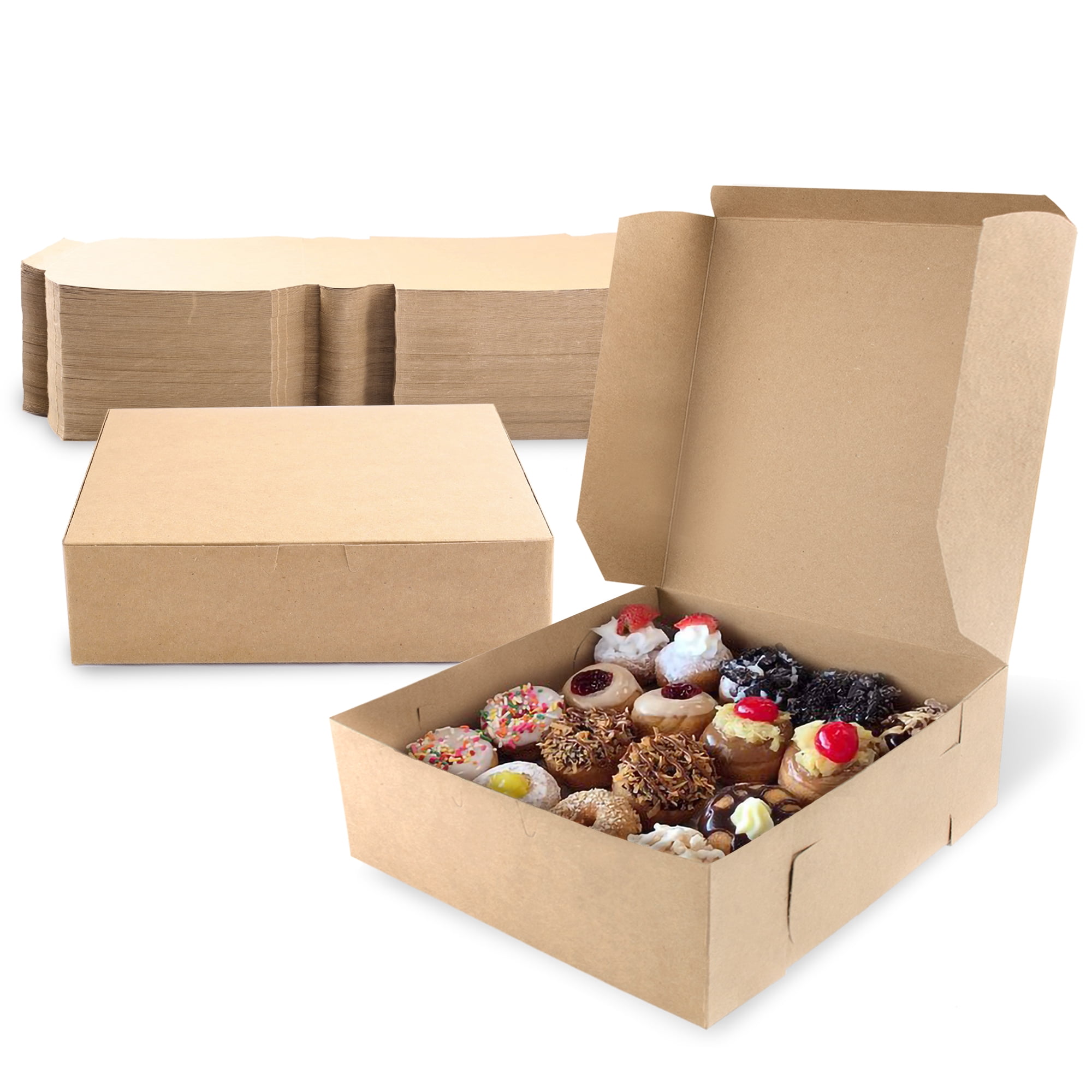 Kraft Cardboard Boxes ~ Cafe Takeaway Packs ~ Plain Brown 