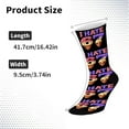 thumbnail image 2 of PuSpu 67 Funny Christmas Polyester, Spandex Socks, Festive Holiday Long Socks for Adults, Multicolor, 2 of 6