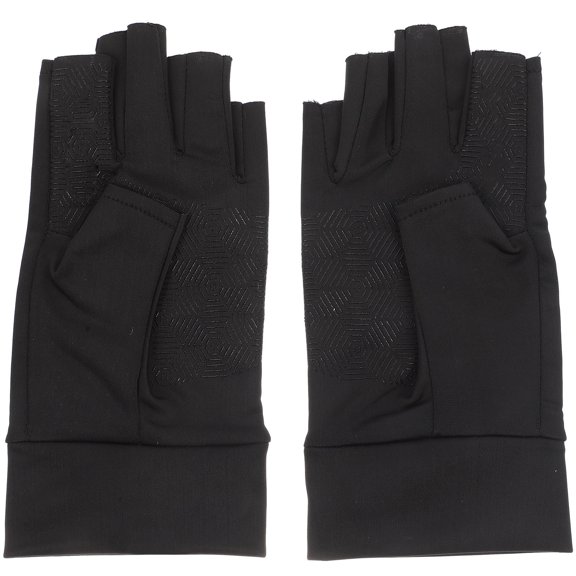 Pretyzoom 1Pair Elastic Black Protective Gloves for Convenient Outdoor Bike Riding