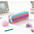 thumbnail image 4 of Rainbow Pencil Case Pen Case Glitter Office Organizer Storage for Students Girls, Modern, 4 of 5